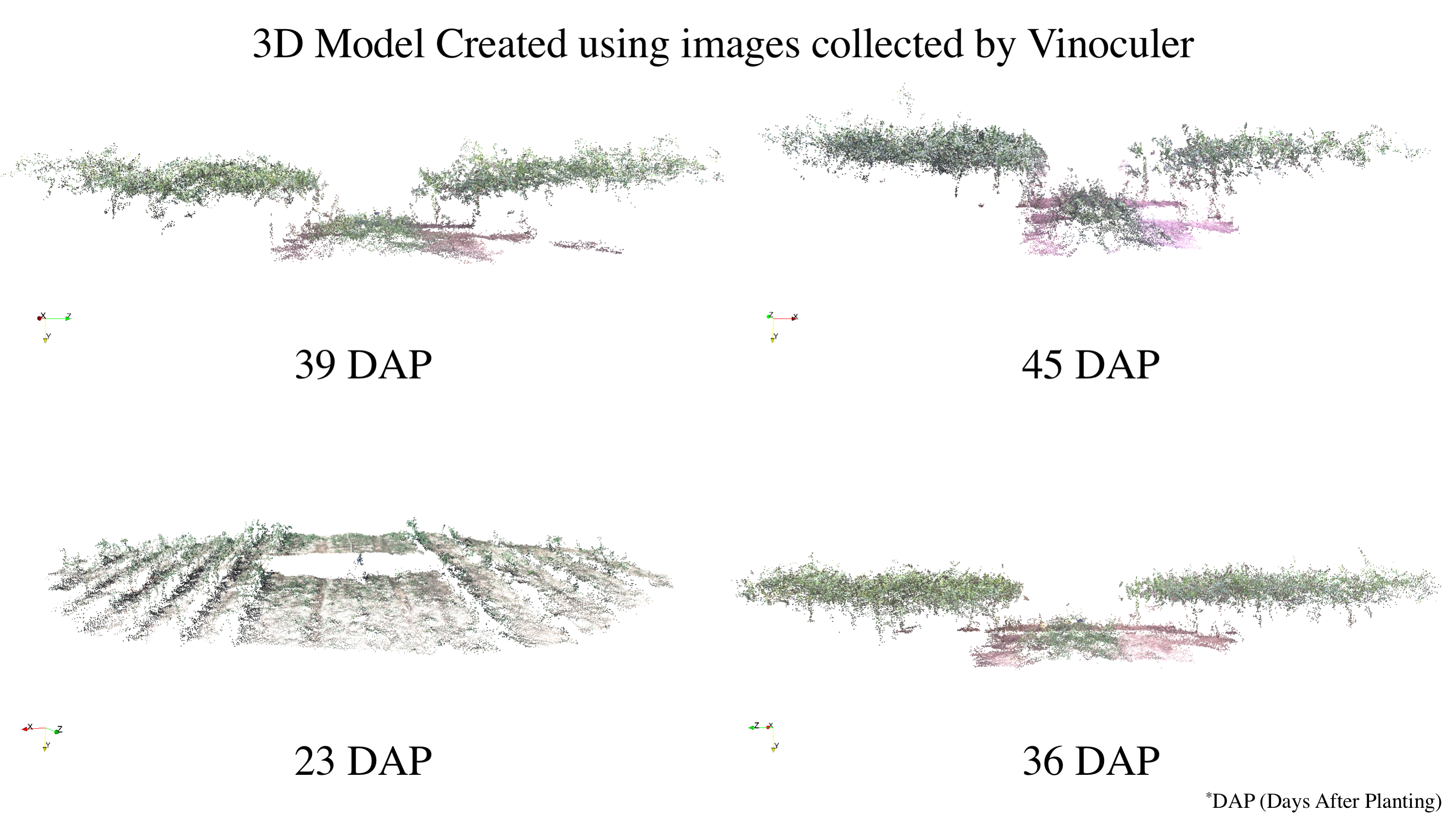 3D model of entire field over growing period